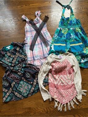 Girls dresses and sweater lot bundle